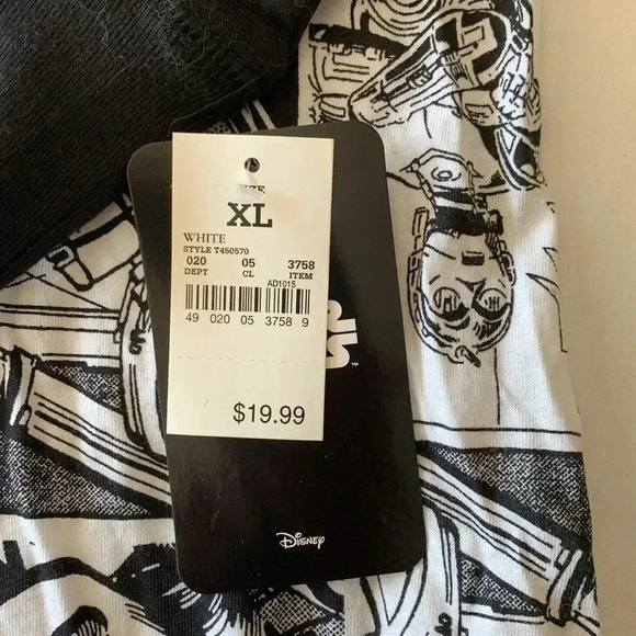 Disney Star Wars girls night gown nightgown sleep shirt Xl NWT - Picture 3 of 4